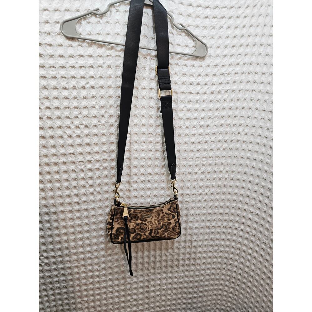 Suede leopard print Aimee Kestenberg crossbody bag